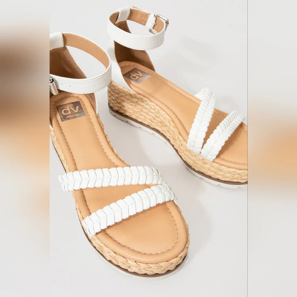 NEW DOLCE VITA | $69 Biddy Wedge Espadrille Sandals - Picture 1 of 11